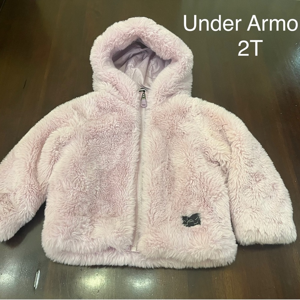 Under Armour Pink Fuzzy Jacket 2T